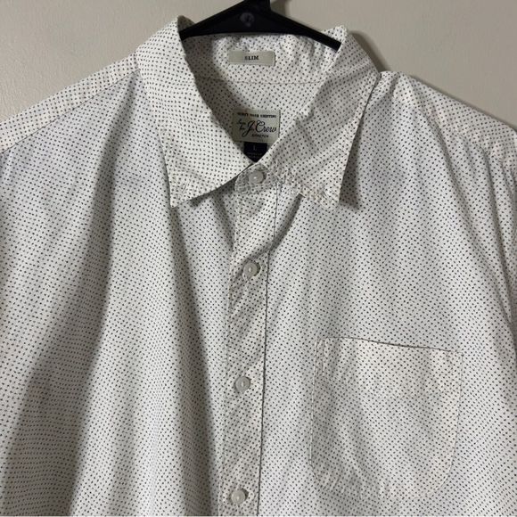 J. Crew Men’s Long Sleeve Button Down Slim Fit Stretch Oxford Shirt Size Large - Picture 6 of 8